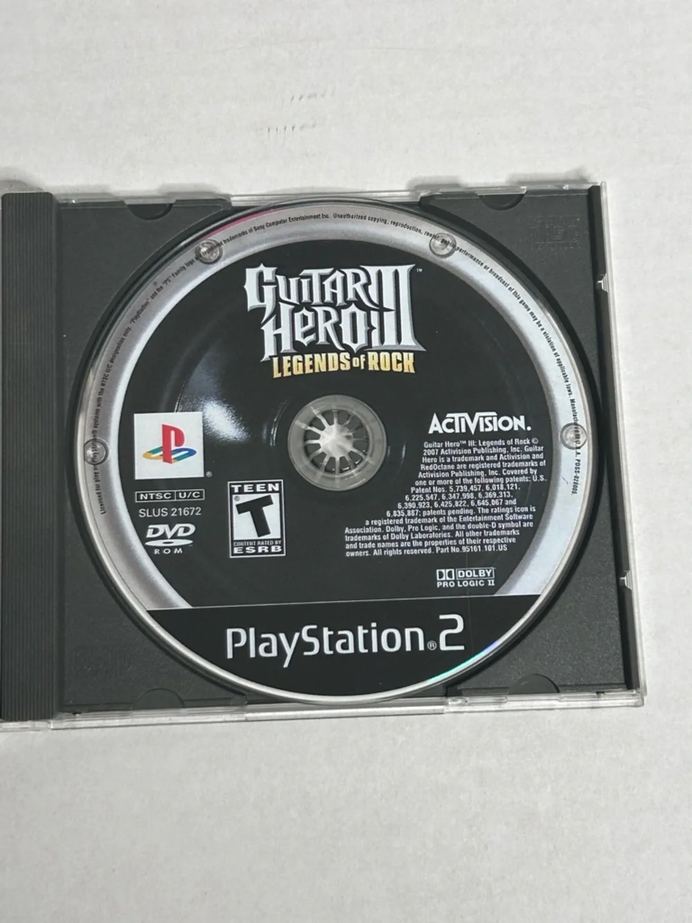 Guitar Hero III 3 Legends of Rock (Sony PlayStation 2, 2007) PS2 Disc Only